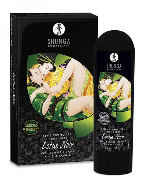 Shunga | Lotus Noir | Sensitizing gel for lovers - Mail & Female
