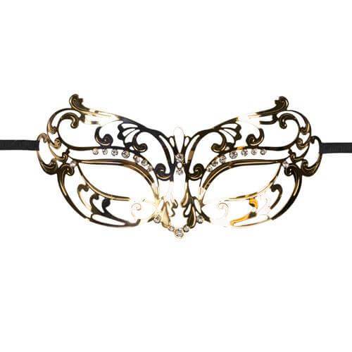 Venetian mask | gold with strass - Mail & Female