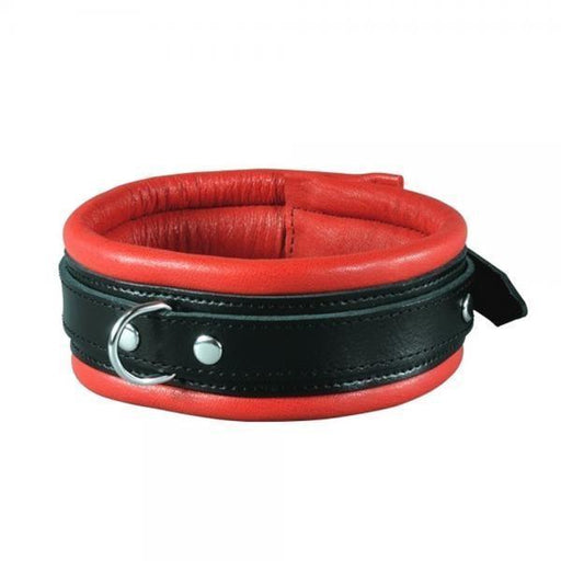 Leather | luxe collar   | zw/rd - Mail & Female