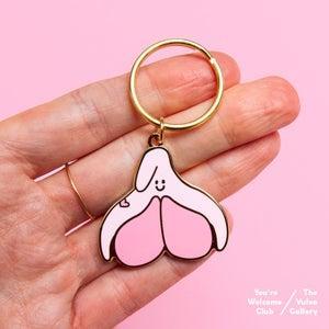 Pink Vulva Keychain | The Vulva Gallery - Mail & Female