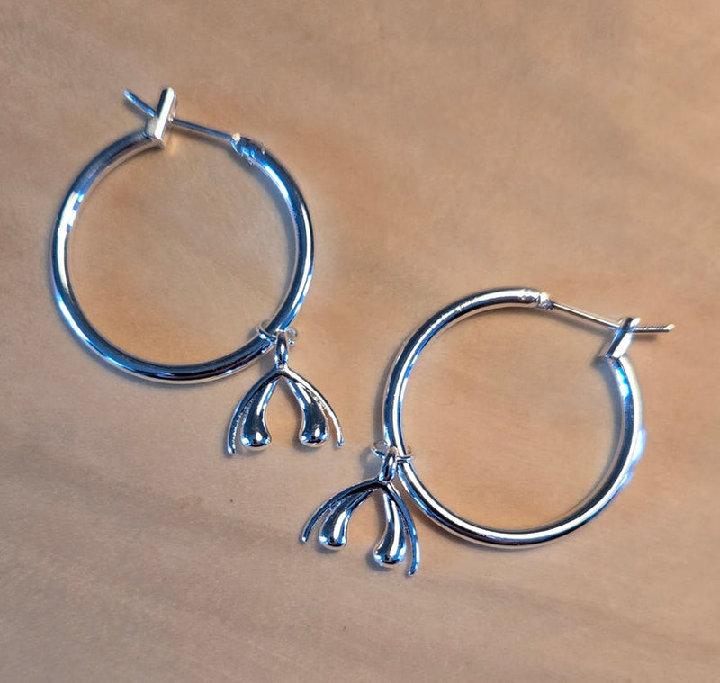 Earrings | clitoris hoop | silver plated