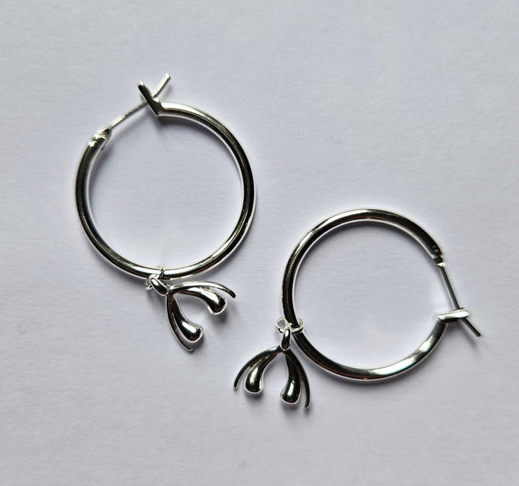 Oorbellen | clitoris hoop | verzilvererd