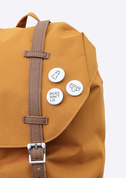 Dicks Don't Lie | Butt-Ons| 3x Badges.