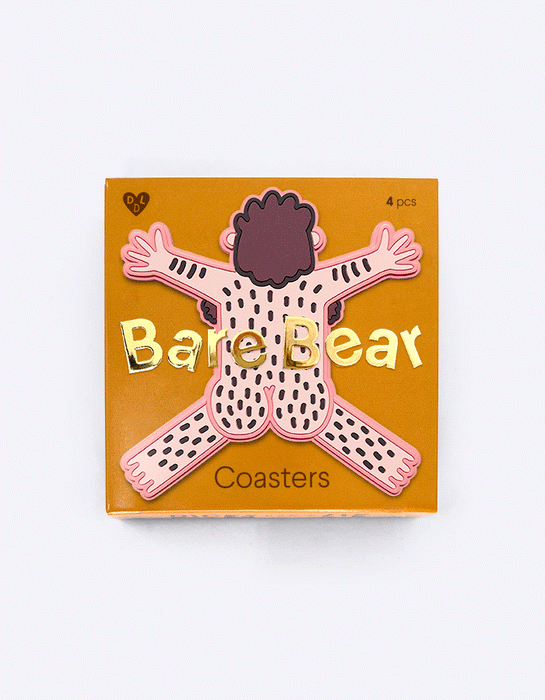 Dicks Don't Lie | Bare Bears | Onderzetter set van 4