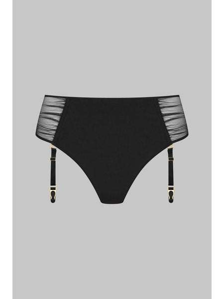 Scandale | Nuit Fauve | Open tanga met jarretels