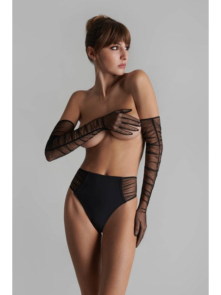 Scandale | Nuit Fauve | Open tanga met jarretels