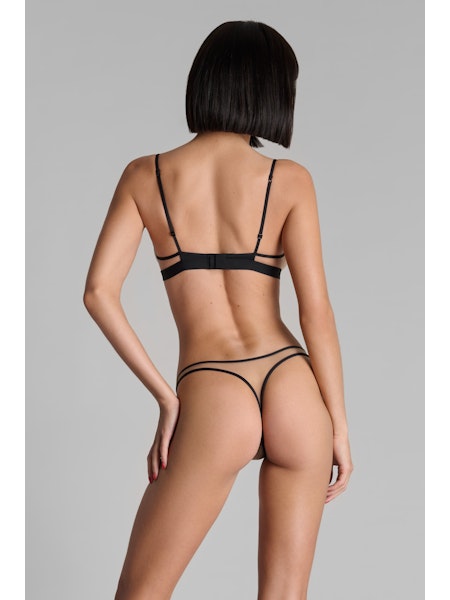 Maison Close | Pure Tentation | High Hip String mesh Crème