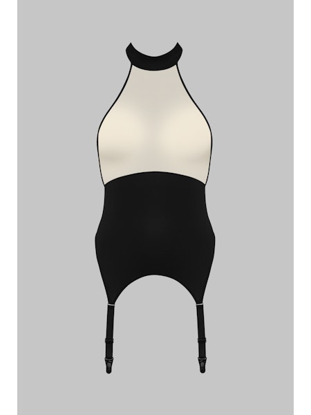 Maison Close | Pure Tentation | Halter Top Garter Crème