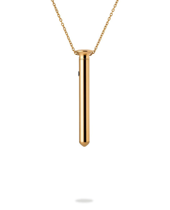 Crave | Vesper Mini | vibrator necklace | 24k gold
