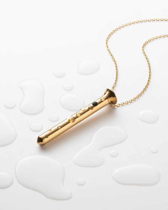 Crave | Vesper Mini | vibrator necklace | 24k gold