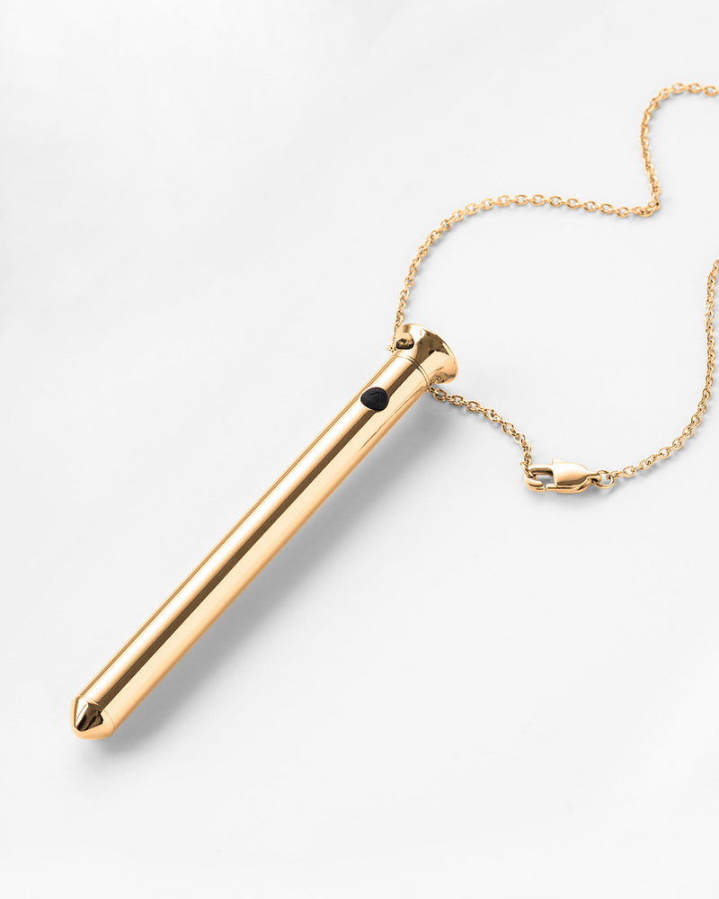 Crave | Vesper 2 | vibrator necklace | gold