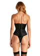 Leg avenue | waist corset | zwart satijn