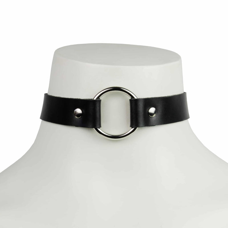 Moonbow | Choker | Zwart | Leer