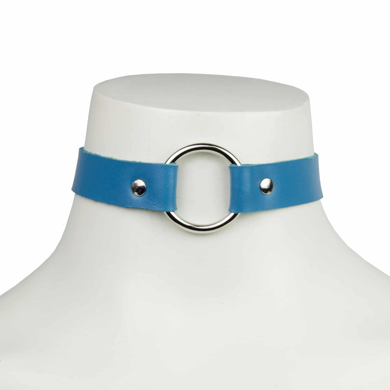 Moonbow | Choker | Blue | Leather