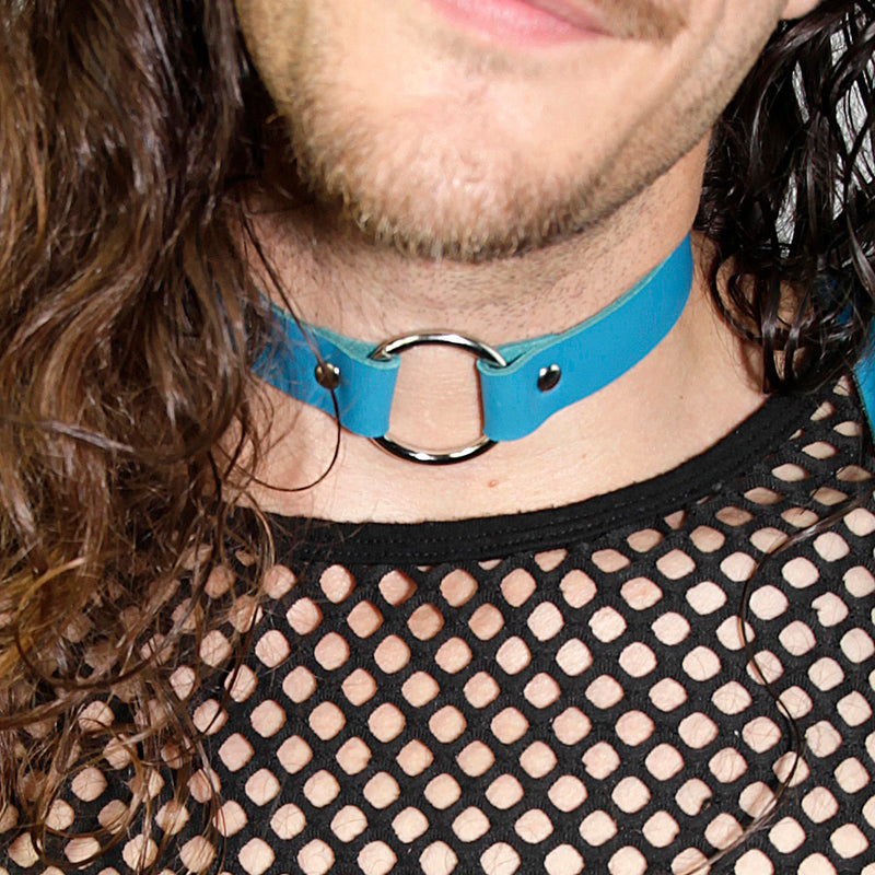 Moonbow | Choker | Blue | Leather