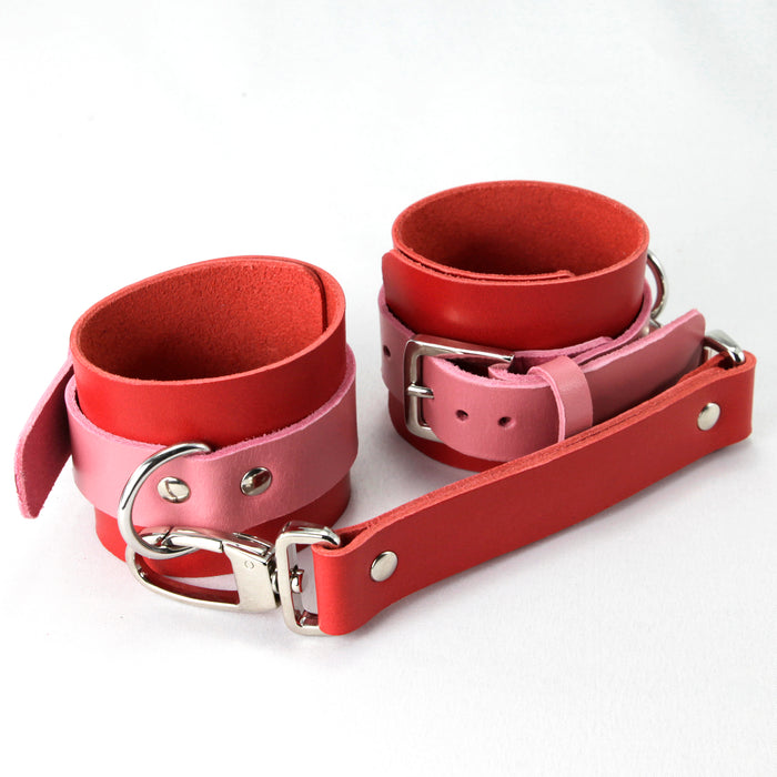 Moonbow | cuffs | red/pink