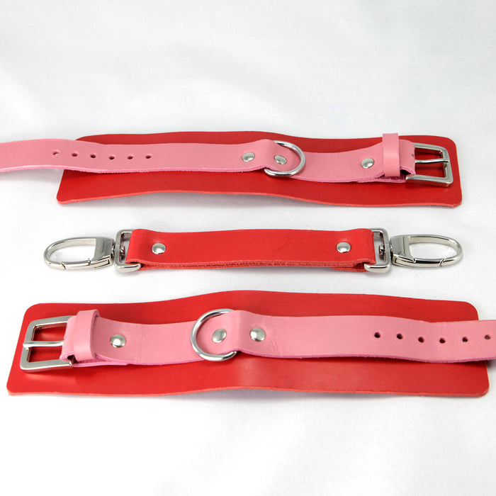 Moonbow | cuffs | red/pink