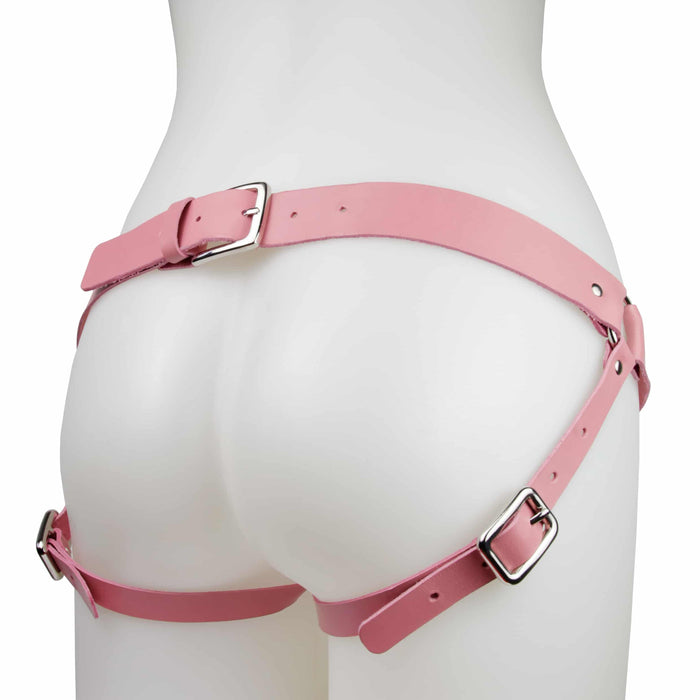 Moonbow | Strap-on harness | roze | leer