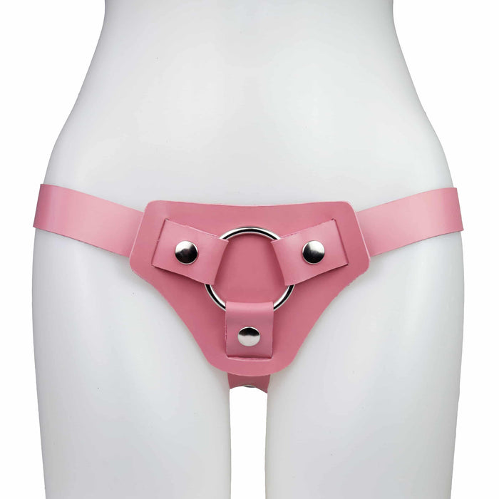 Moonbow | Strap-on harness | roze | leer
