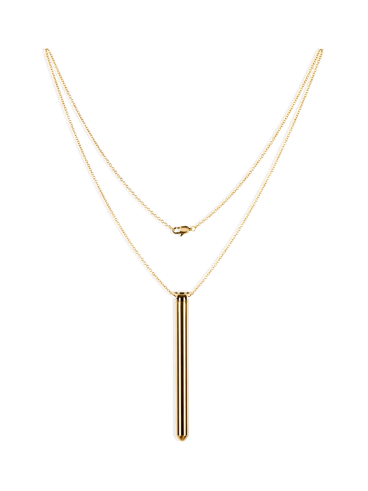 Crave | Vesper vibrator necklace | gold