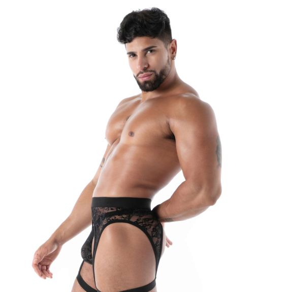Tof Paris | Garter Strap | fluid Lace black