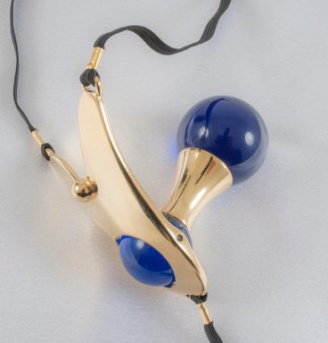 Sylvie Monthulé |  String Pénétrant Extase Intime | Blauw | Goud