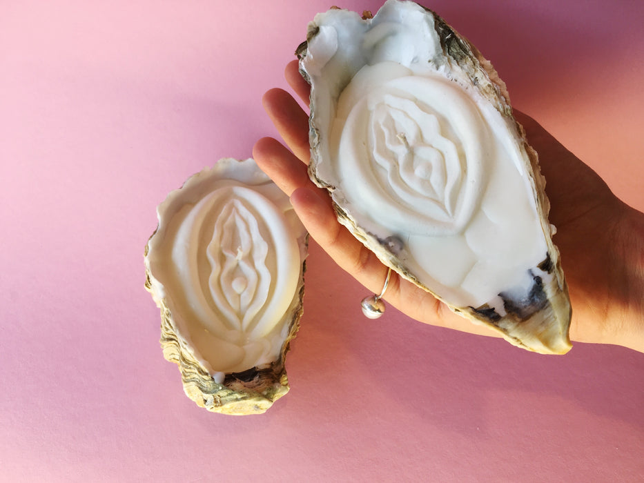 Vulva in Austernschale | Duftkerzen