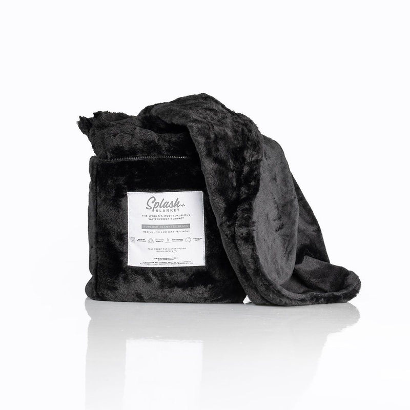 Splash Blanket | Furlush | zwart