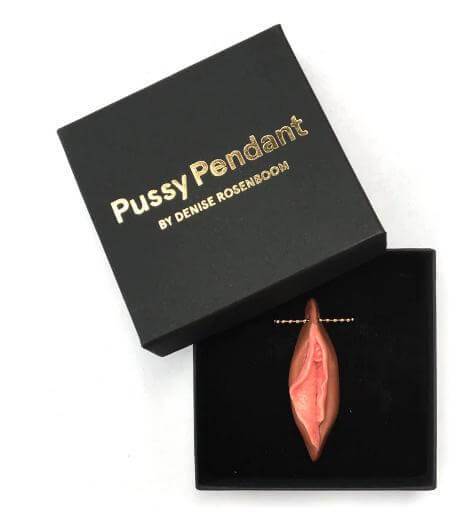 Pussy Pendant | Kut ketting bruin - Mail & Female