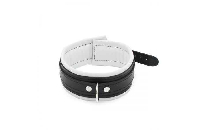 King Kink | luxe collar | Black/white