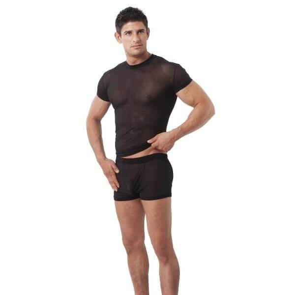 Mesh see through shirt - Mail & Female