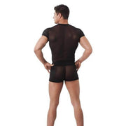 Mesh see through shirt - Mail & Female