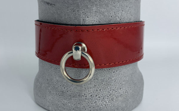 Collar | Passion | Red patent leather