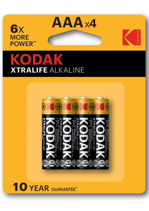 Kodak | XTRALIFE Alk | AAA batterijen | 4 stuks