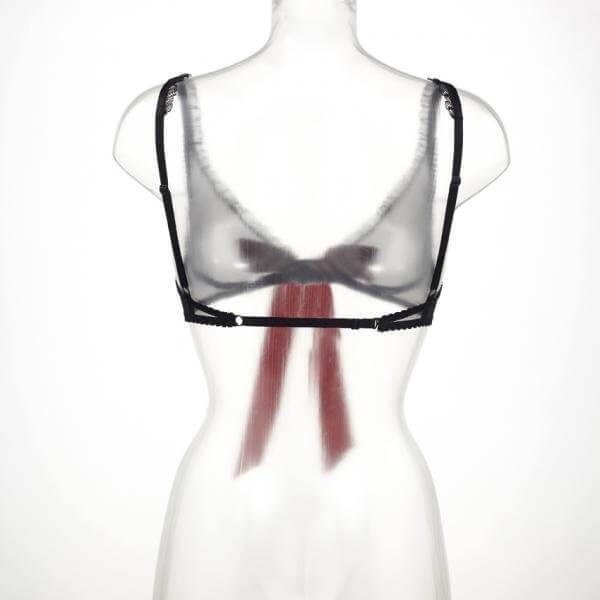 Love from Holland Demi-Cover Top Zwart/Rood - Mail & Female