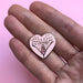 Vulva Heart Pin pink | The Vulva Gallery - Mail & Female