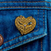 Vulvacat pin glitter gold | The Vulva Gallery - Mail & Female