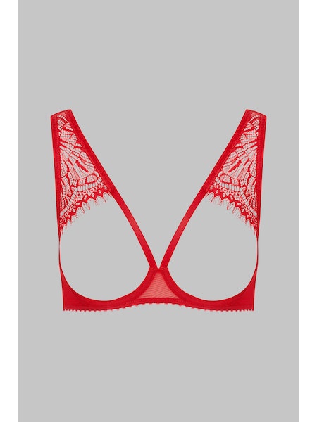 Maison Close | Accroche Coeur | Naked Breast | bra red