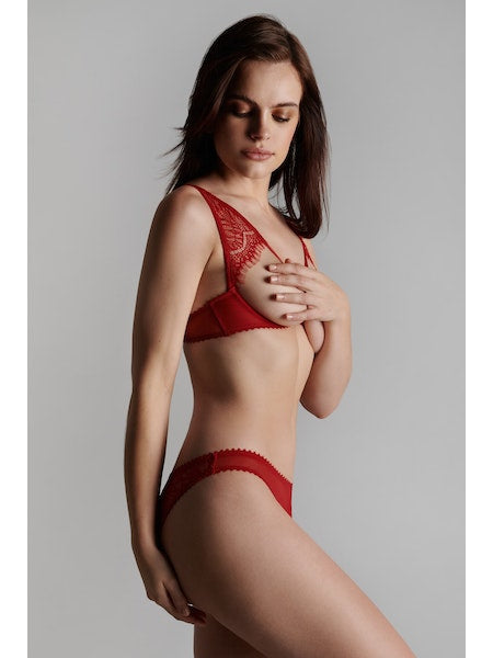 Maison Close | Accroche Coeur | Naked Breast | bra red