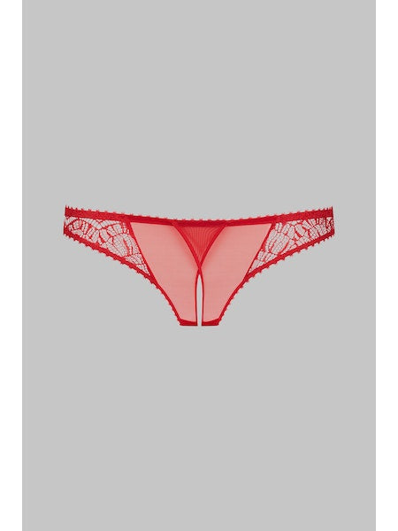 Maison Close | Accroche Coeur | Open thong red