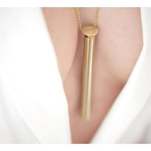 CRAVE | Vesper vibrator necklace | gold - Mail & Female