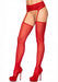 Leg Avenue | Stockings with attached garterbelt Red - Mail & Female