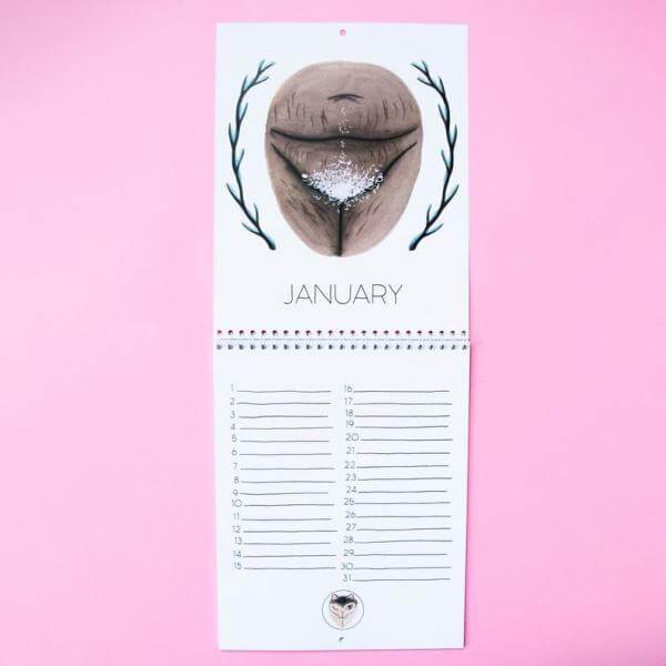 Birthday Calendar | The Vulva Gallery - Mail & Female