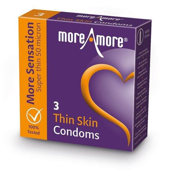 More Amore condoom thin skin | 3 stuks - Mail & Female