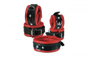 Leather | luxe collar   | zw/rd - Mail & Female