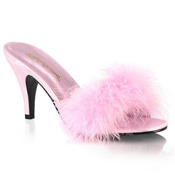 Fabulicious | Classic marabou slipper | pink