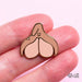 Brown Clit pin | The Vulva Gallery - Mail & Female