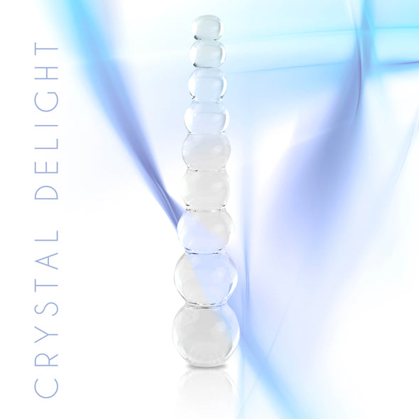 Kristallfreude | Perlen Glasdildo