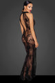 Noir Handmade | maxi dress | mesh geflockt