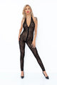 Noir Handmade | Halter Catsuit | Leopard mesh